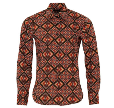 African Print Button Down Shirt